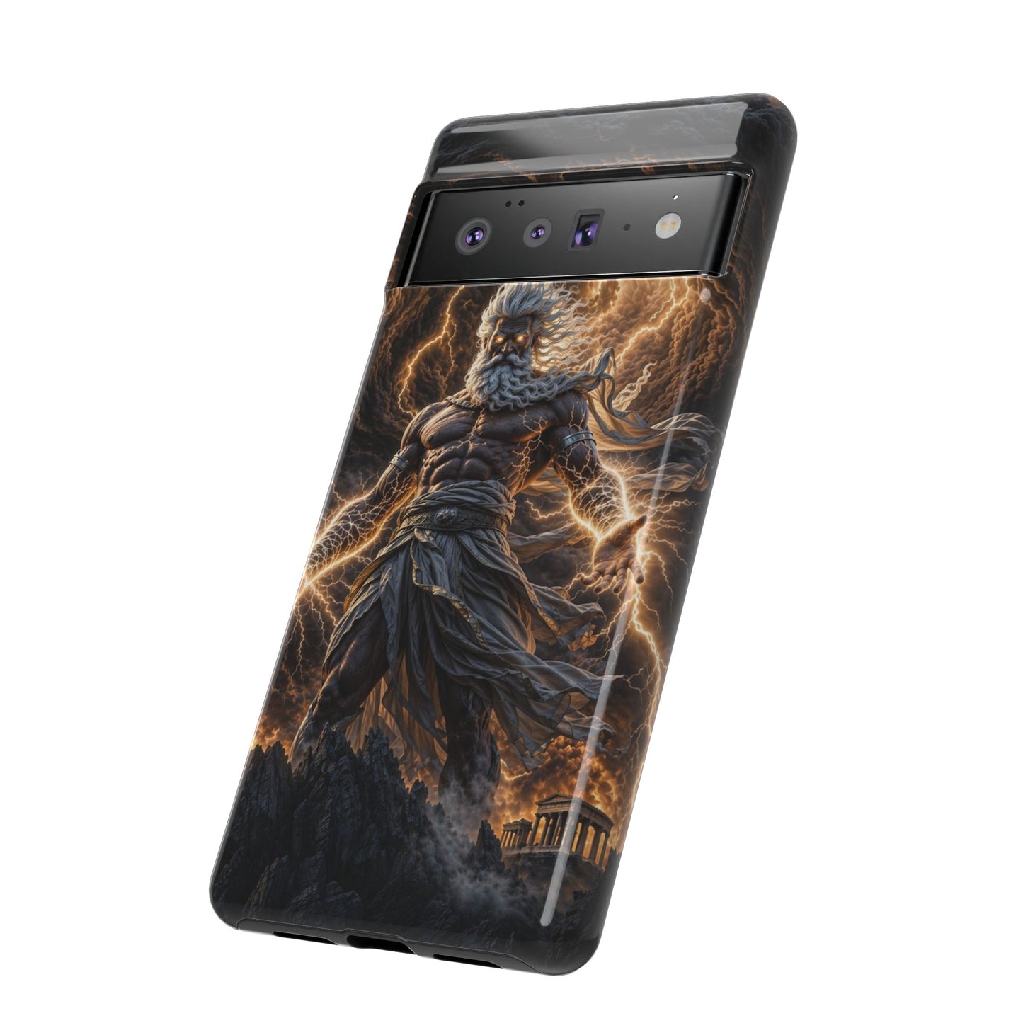 Mythic Thunder God Phone Case — Lightning Warrior Tough Protective Cover