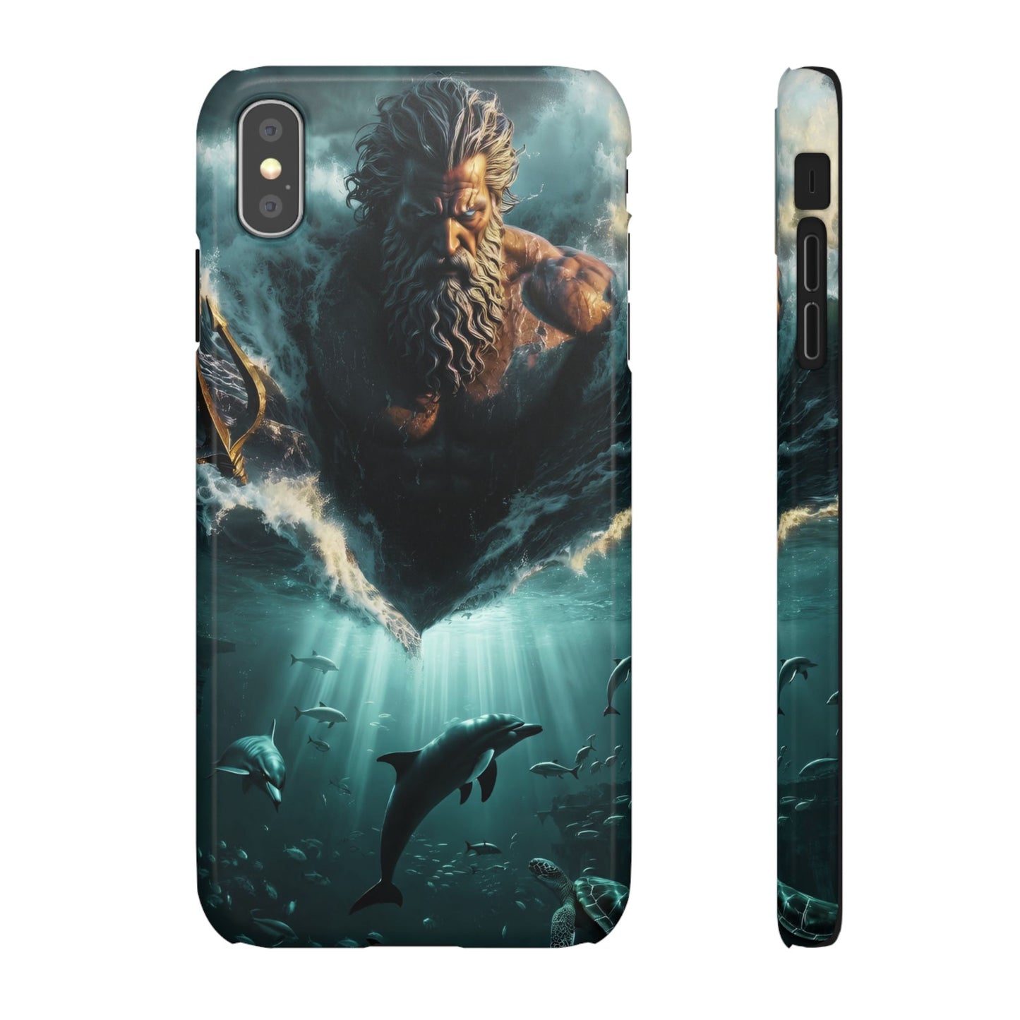poseidon God Phone Case – Mythic Triton Ocean iPhone Snap Case