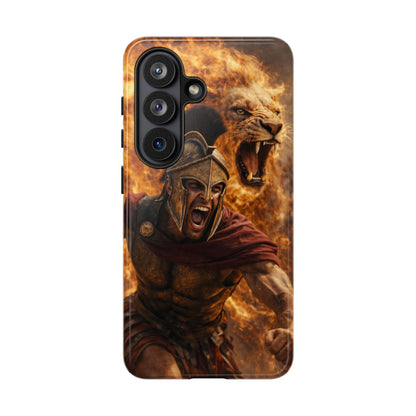Spartan Lion Phone Case – Fierce Warrior Armor iPhone Case