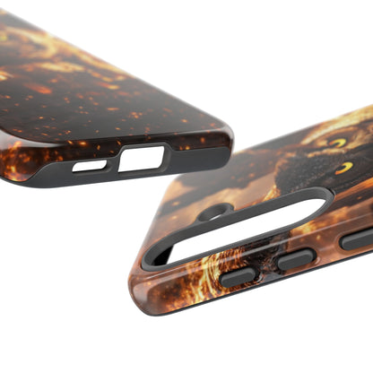 Owl in Flames Phone Case