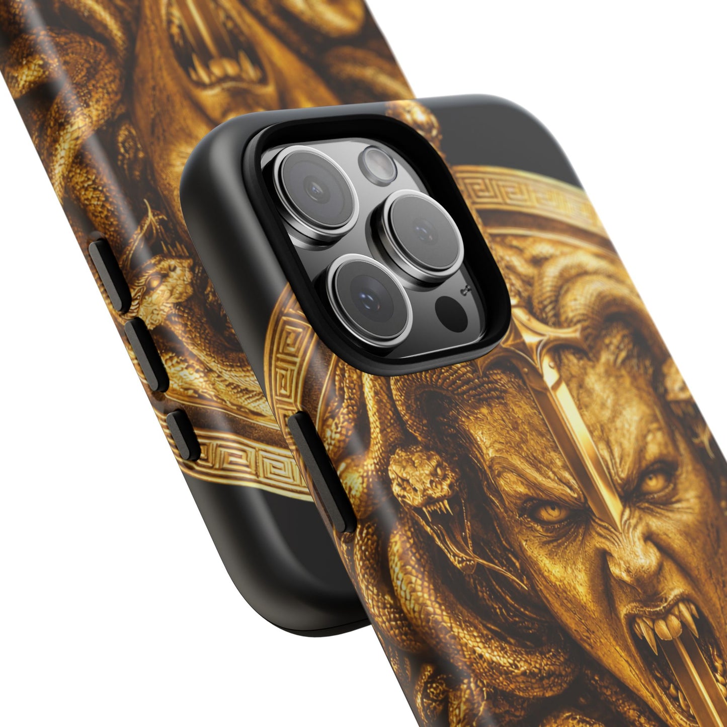 Phone Case — Gold Medusa Dagger Armor iPhone Cover