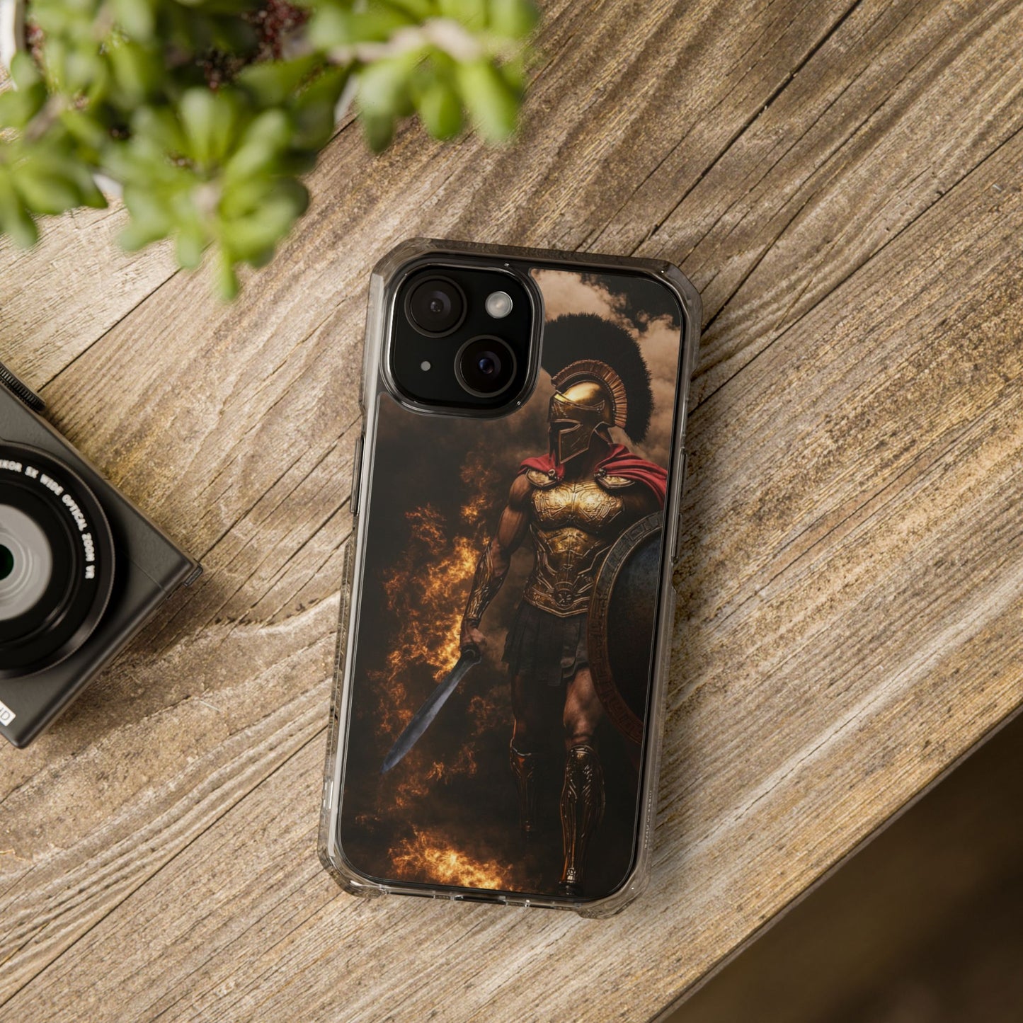 Spartan Warrior Magnetic Impact Case — Clear Protective Phone Case