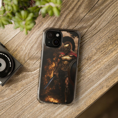 Spartan Warrior Magnetic Impact Case — Clear Protective Phone Case