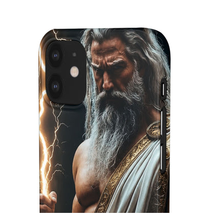Zeus Lightning Phone Case — Mythic God Portrait Snap Case