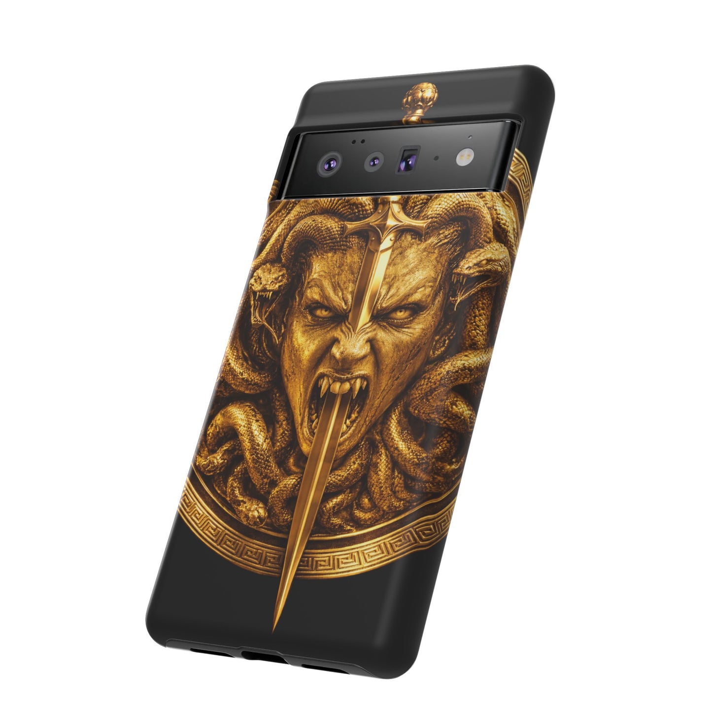 Phone Case — Gold Medusa Dagger Armor iPhone Cover