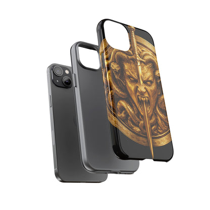 Phone Case — Gold Medusa Dagger Armor iPhone Cover