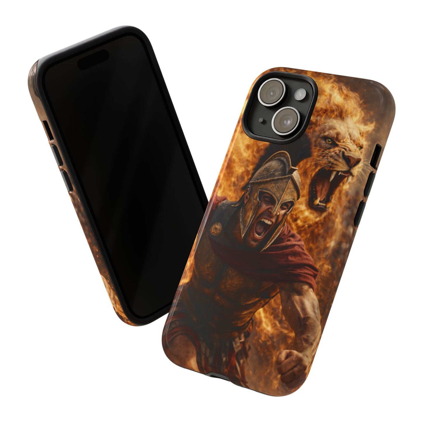 Spartan Lion Phone Case – Fierce Warrior Armor iPhone Case