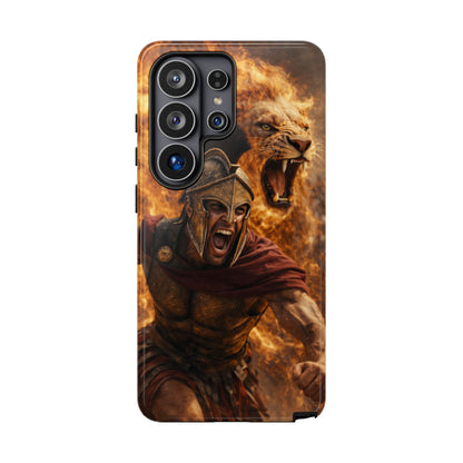 Spartan Lion Phone Case – Fierce Warrior Armor iPhone Case