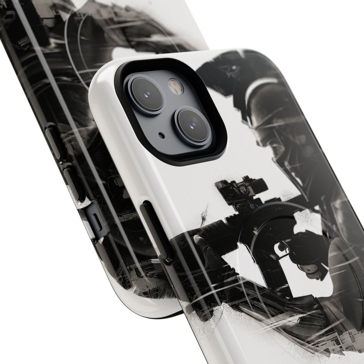 Tough Magnetic Case — Tactical Soldier Silhouette iPhone Cover