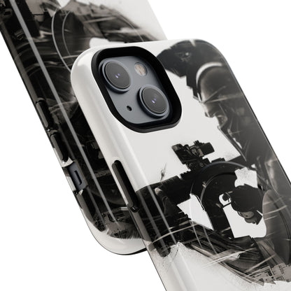 Tough Magnetic Case — Tactical Soldier Silhouette iPhone Cover