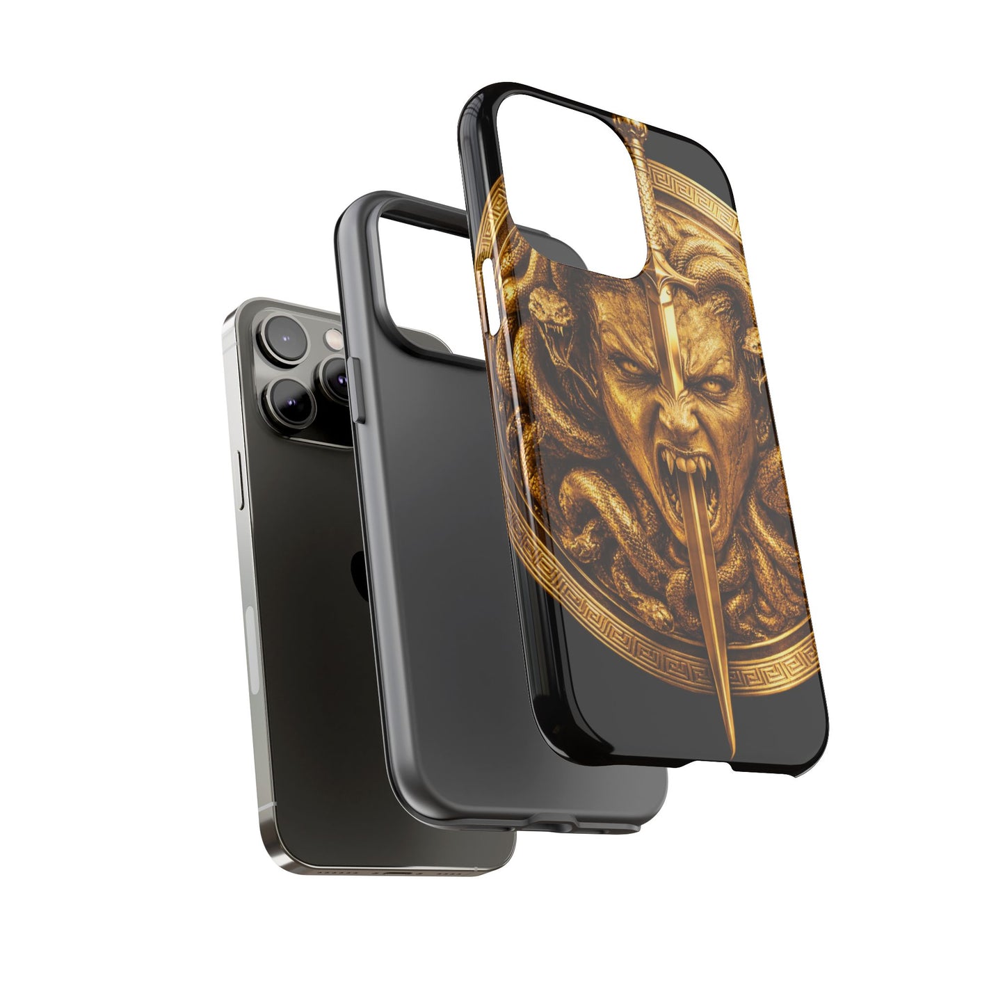 Phone Case — Gold Medusa Dagger Armor iPhone Cover