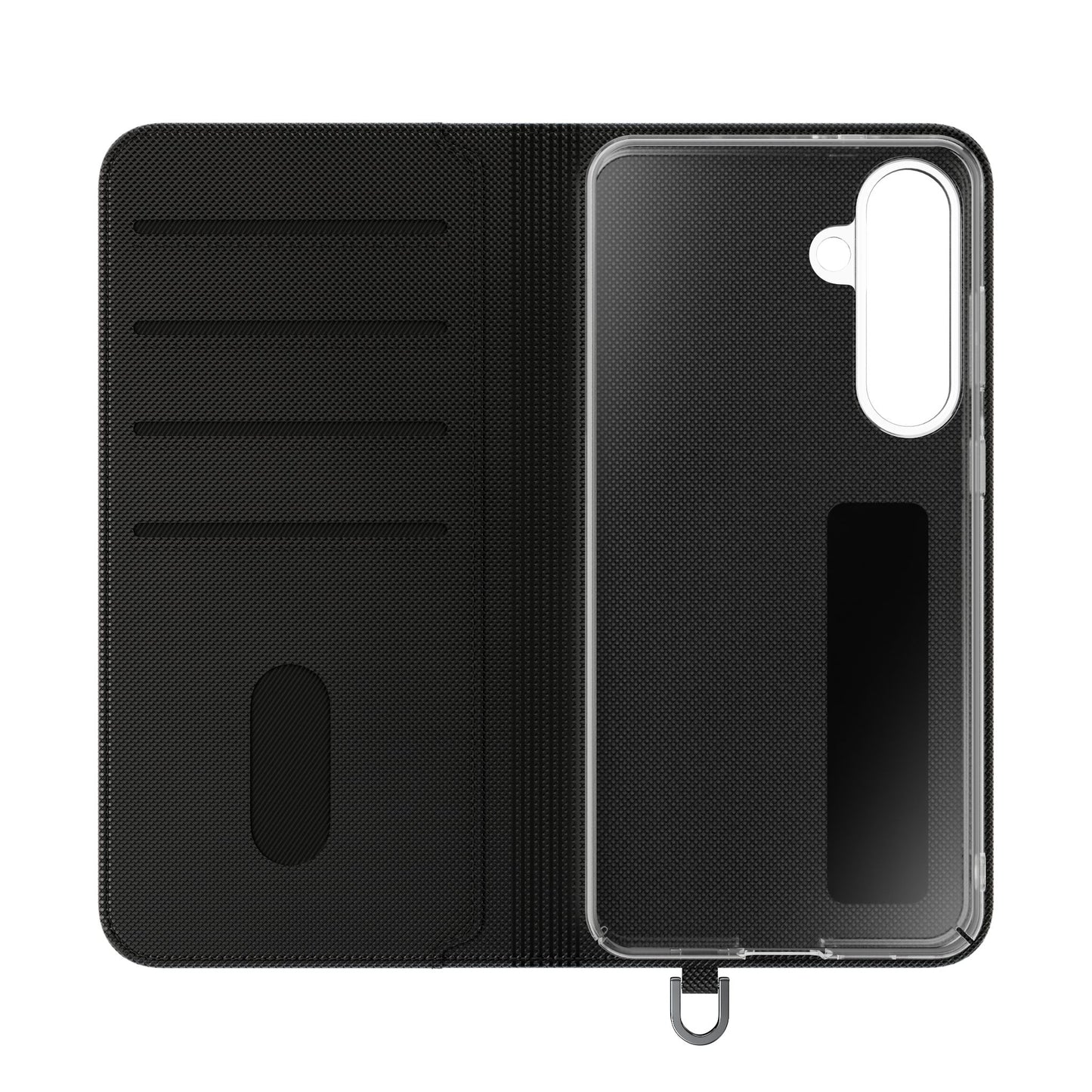 Wolf at Moonlit Ruins Flip Case — Mystical Nightscape Phone Wallet