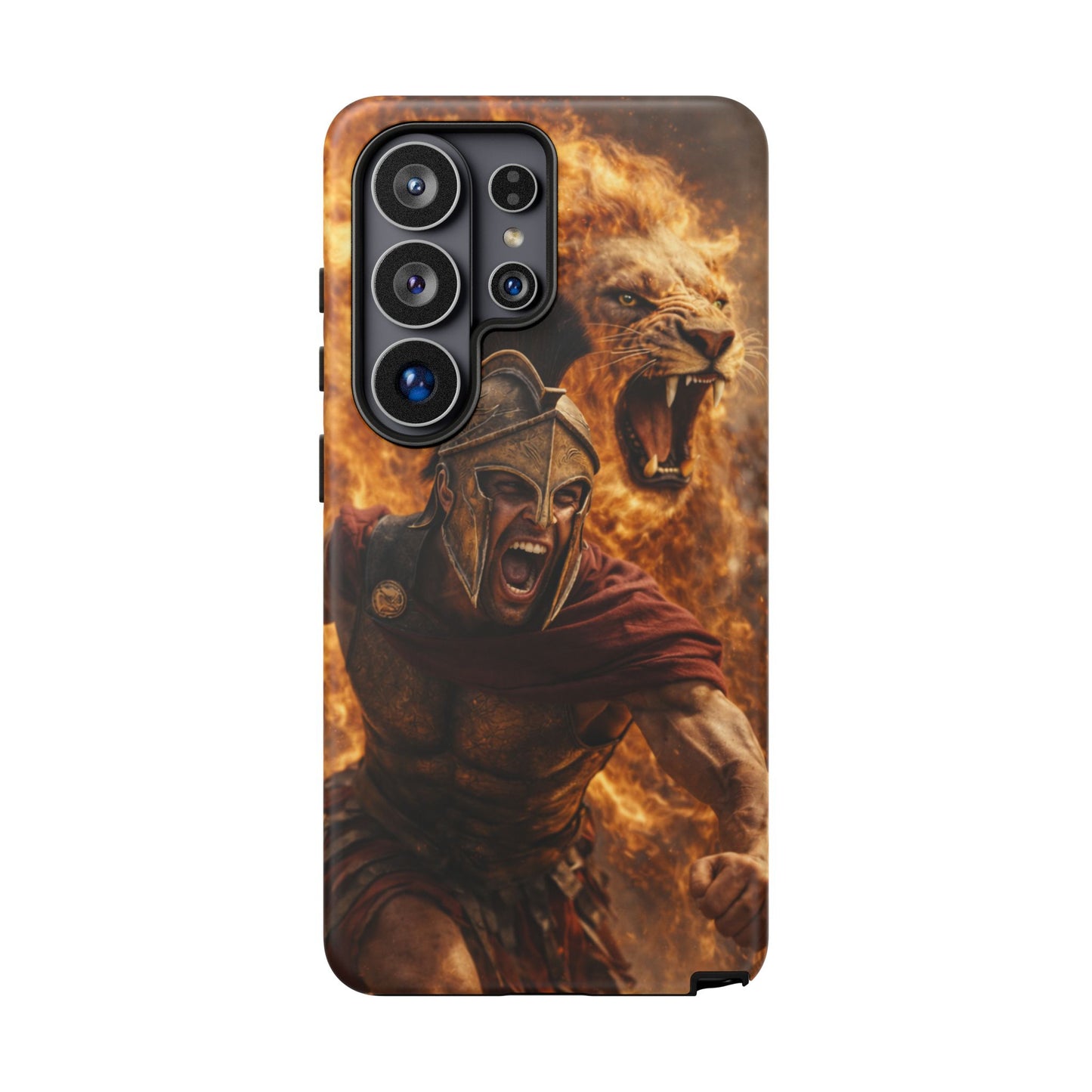 Spartan Lion Phone Case – Fierce Warrior Armor iPhone Case