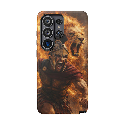 Spartan Lion Phone Case – Fierce Warrior Armor iPhone Case