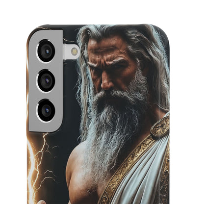 Zeus Lightning Phone Case — Mythic God Portrait Snap Case
