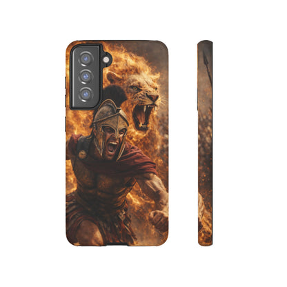 Spartan Lion Phone Case – Fierce Warrior Armor iPhone Case