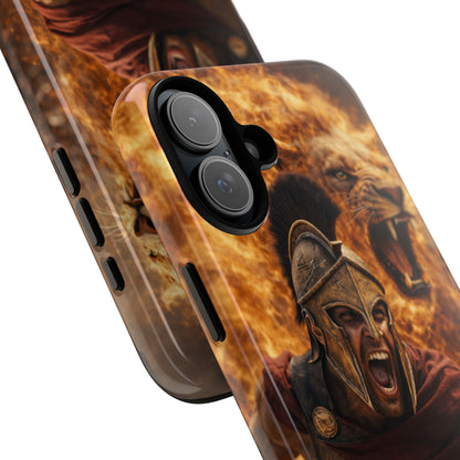 Spartan Lion Phone Case – Fierce Warrior Armor iPhone Case