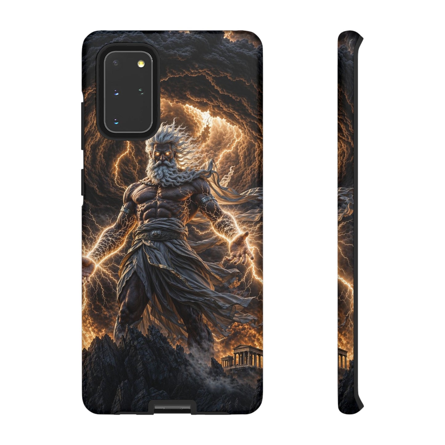 Mythic Thunder God Phone Case — Lightning Warrior Tough Protective Cover
