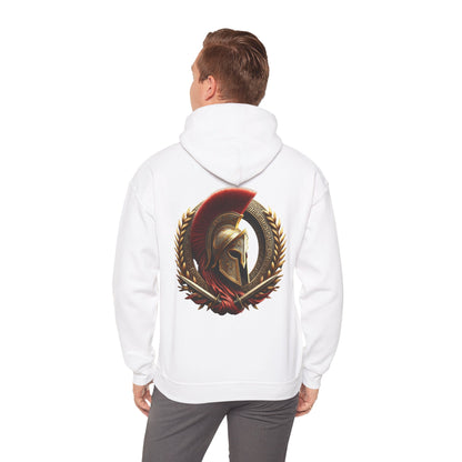 Leonidas of Sparta Hoodie – Spartan Helmet Crest Pullover
