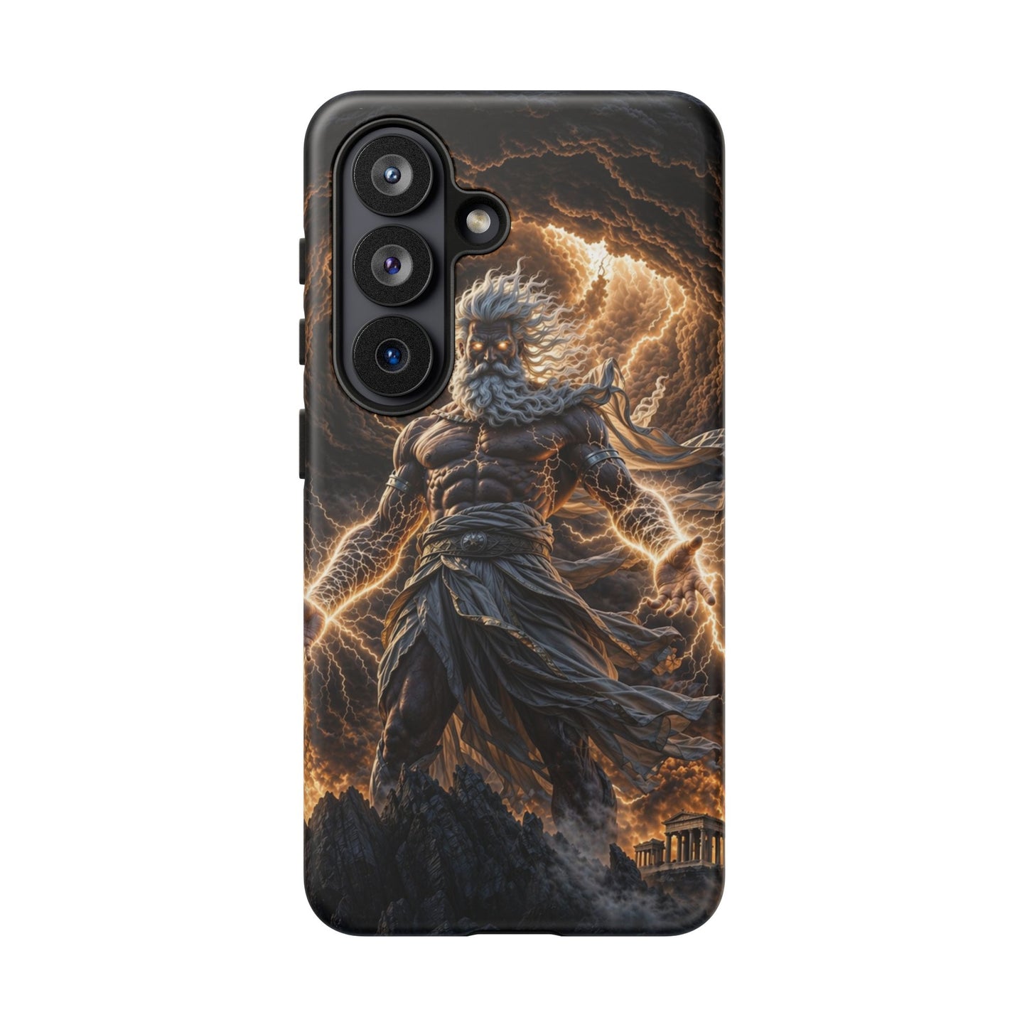 Mythic Thunder God Phone Case — Lightning Warrior Tough Protective Cover