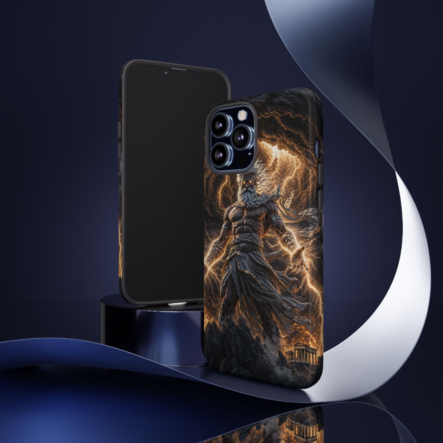 Mythic Thunder God Phone Case — Lightning Warrior Tough Protective Cover