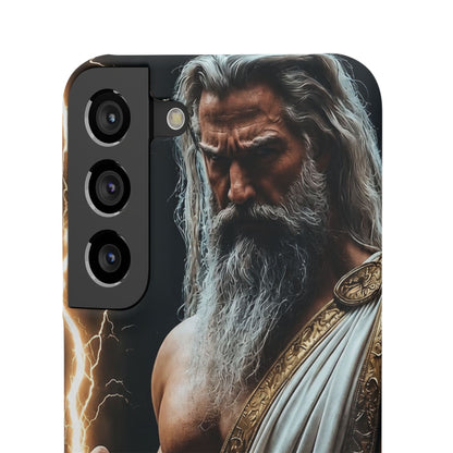 Zeus Lightning Phone Case — Mythic God Portrait Snap Case