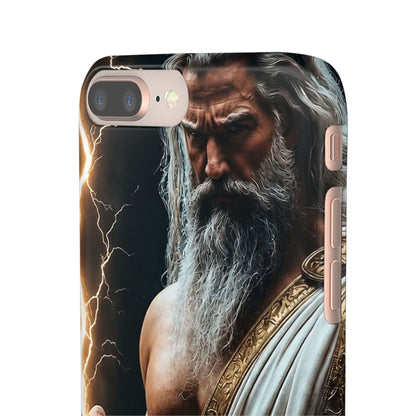 Zeus Lightning Phone Case — Mythic God Portrait Snap Case