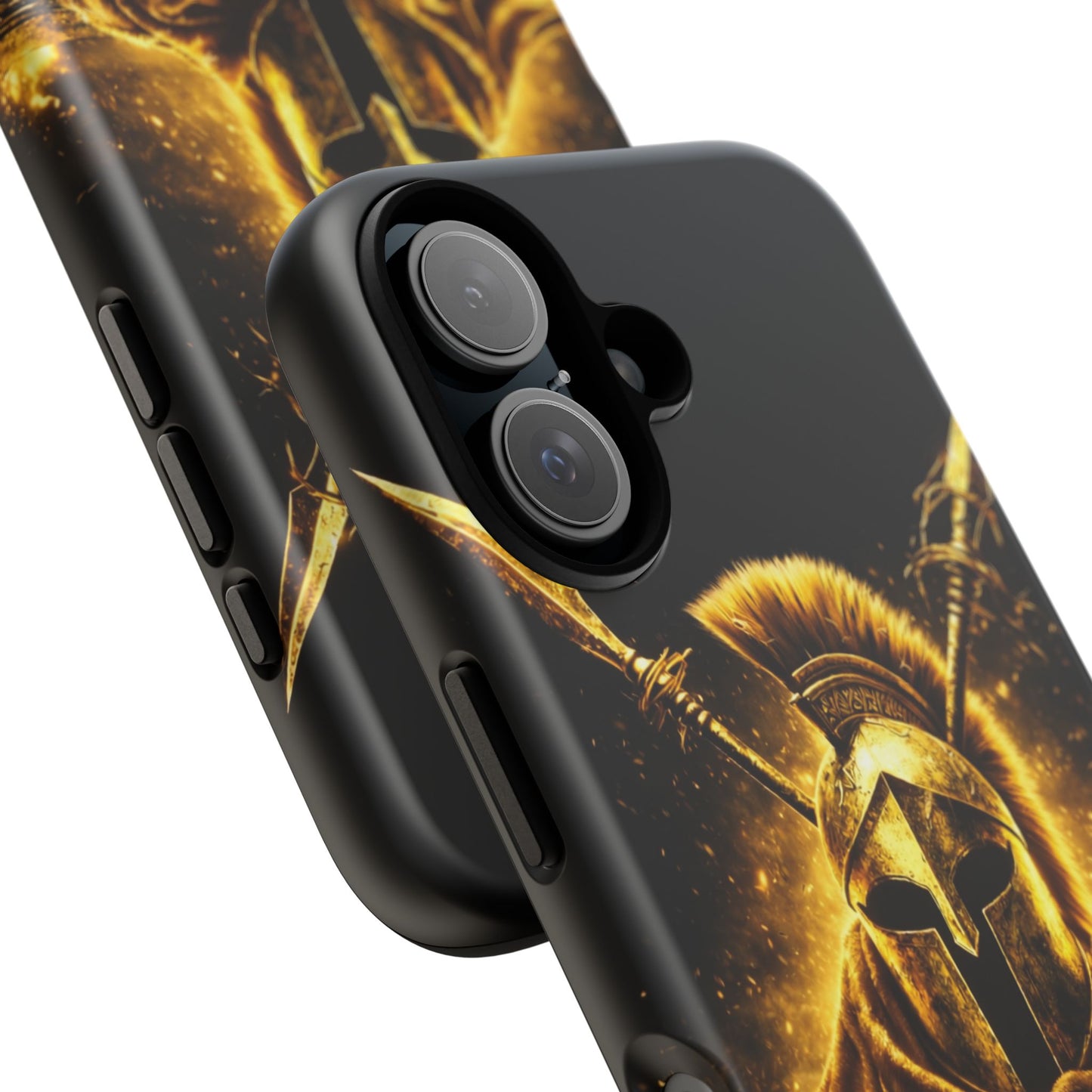 Spartan Helmet Gold Phone Case - Tough Warrior Armor Phone Cover