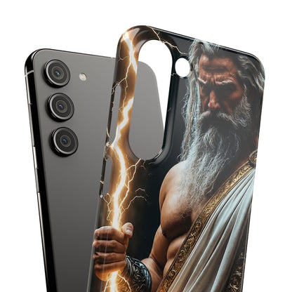 Zeus Lightning Phone Case — Mythic God Portrait Snap Case