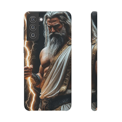 Zeus Lightning Phone Case — Mythic God Portrait Snap Case