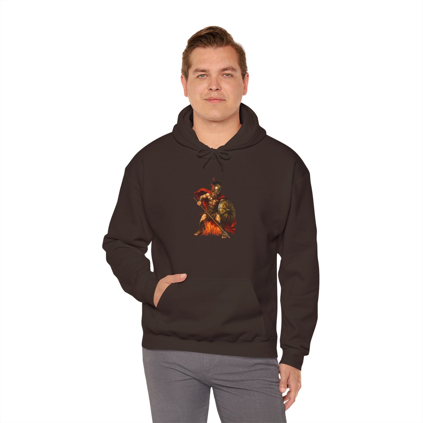 Leonidas of Sparta Hoodie — Spartan Warrior Graphic Hooded Sweatshirt