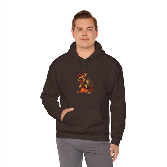 Leonidas of Sparta Hoodie — Spartan Warrior Graphic Hooded Sweatshirt