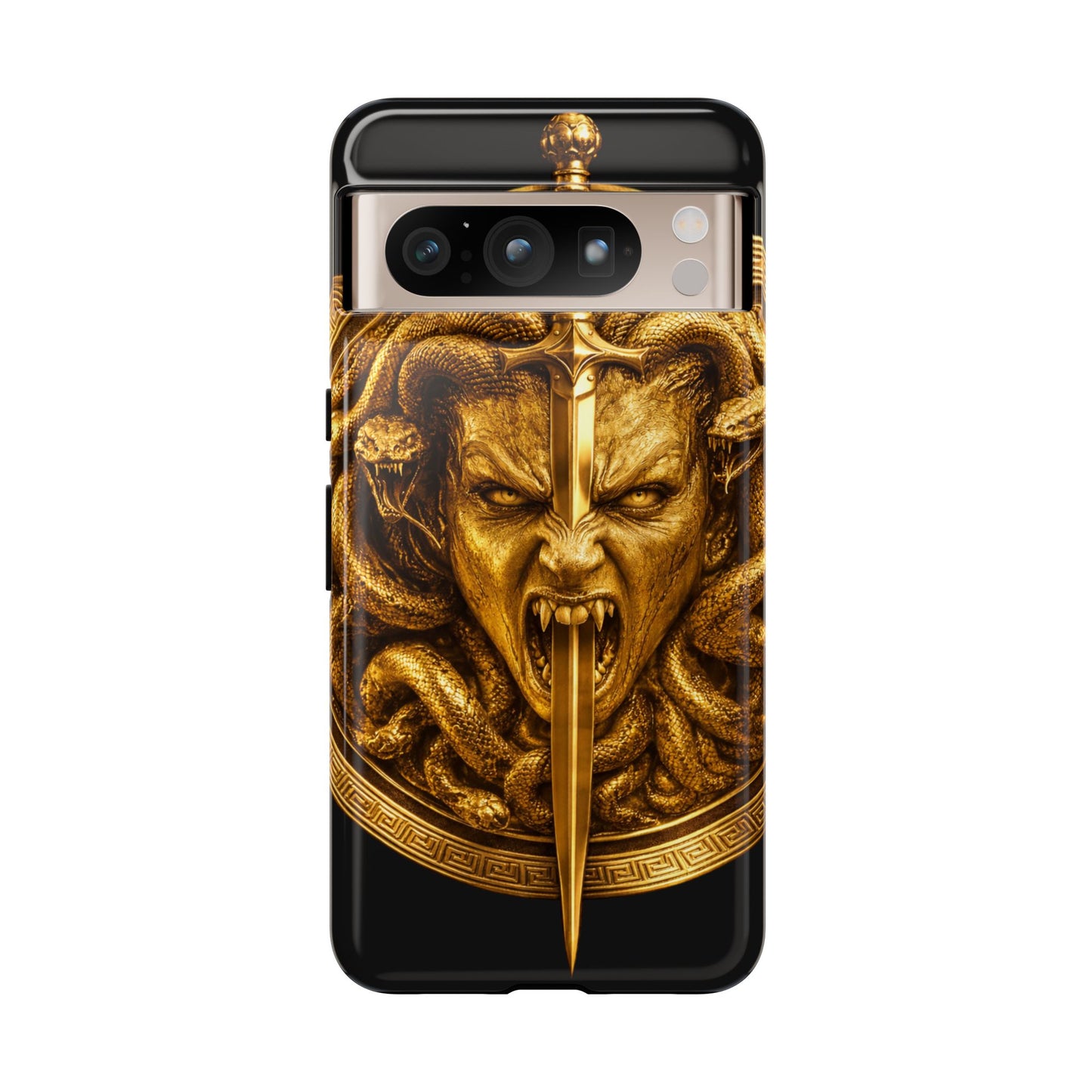 Phone Case — Gold Medusa Dagger Armor iPhone Cover