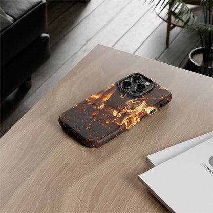 Owl in Flames Phone Case