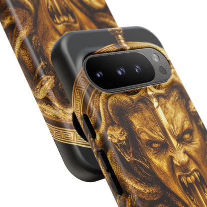 Phone Case — Gold Medusa Dagger Armor iPhone Cover