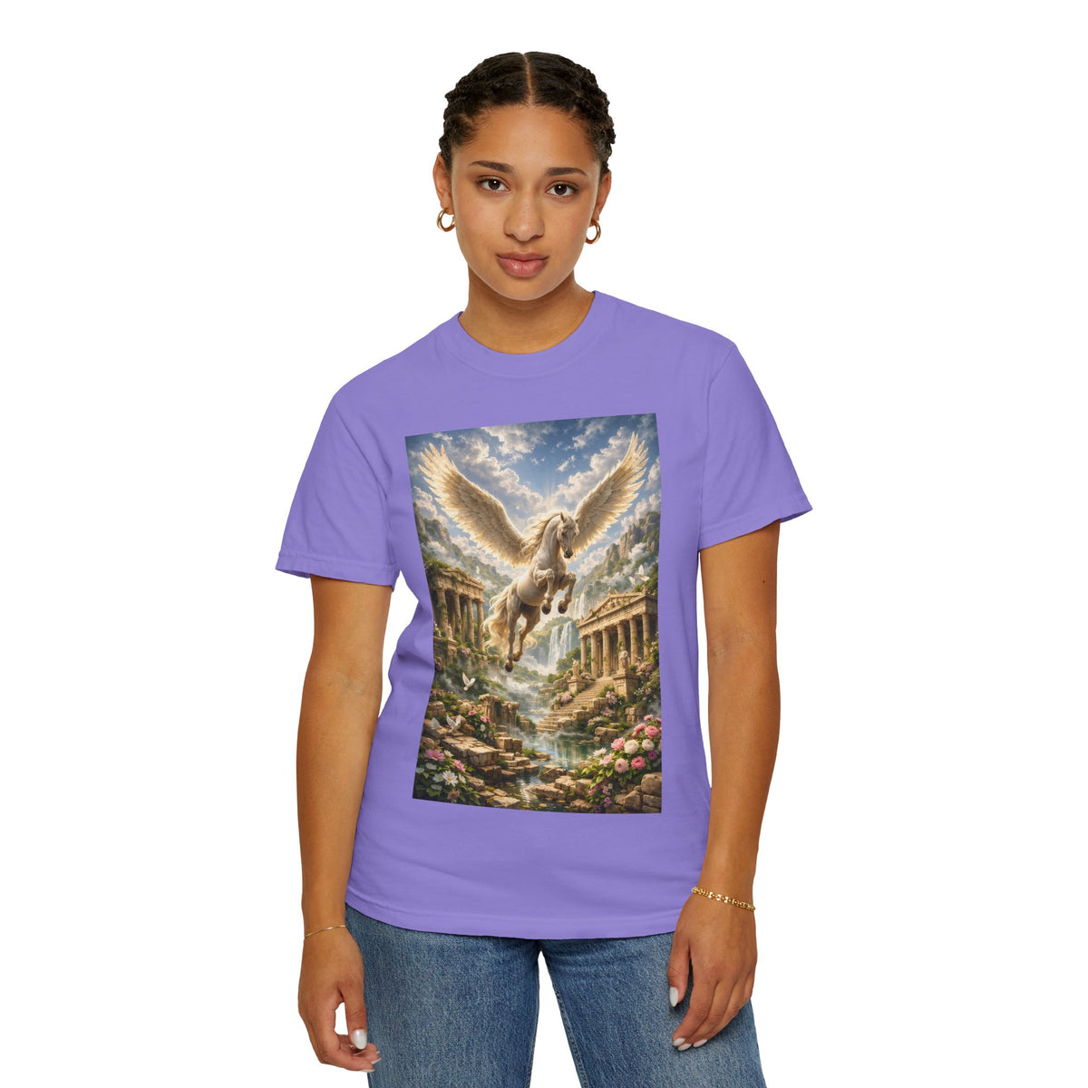 Pegasus Mythology T‑Shirt — Leonidas of Sparta Graphic Tee