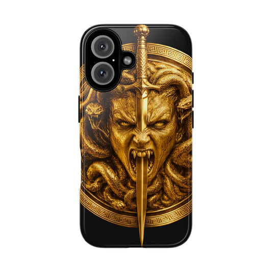 Phone Case — Gold Medusa Dagger Armor iPhone Cover