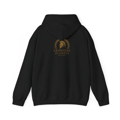 Spartan Warrior Hoodie – Leonidas of Sparta Battle Graphic Sweatshirt