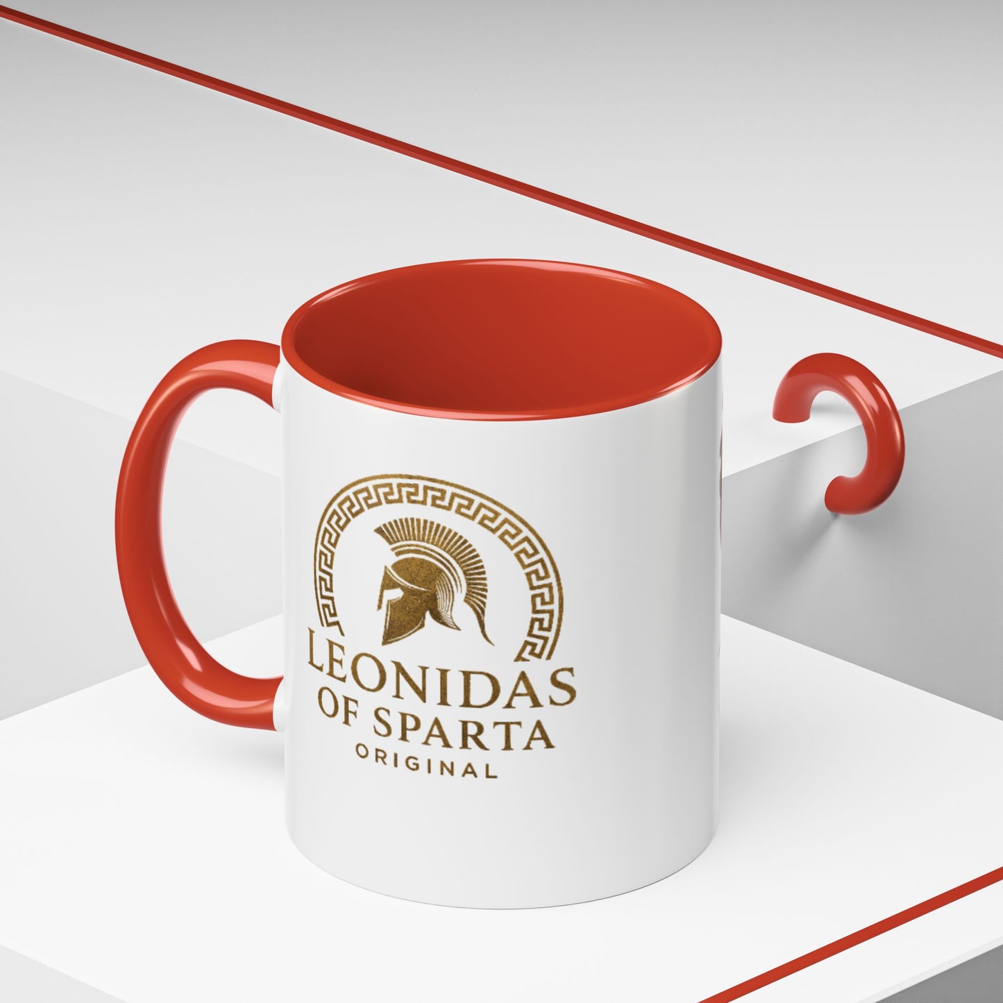 Spartan Lion Coffee Mug — Mythic Warrior Accent Mug (11 oz)