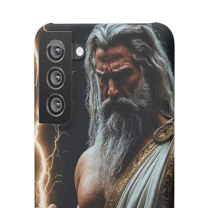 Zeus Lightning Phone Case — Mythic God Portrait Snap Case