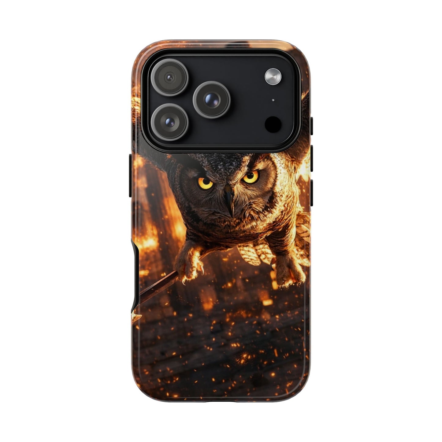 Owl in Flames Phone Case