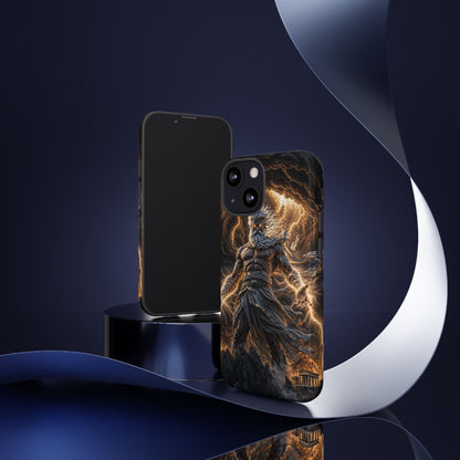 Mythic Thunder God Phone Case — Lightning Warrior Tough Protective Cover
