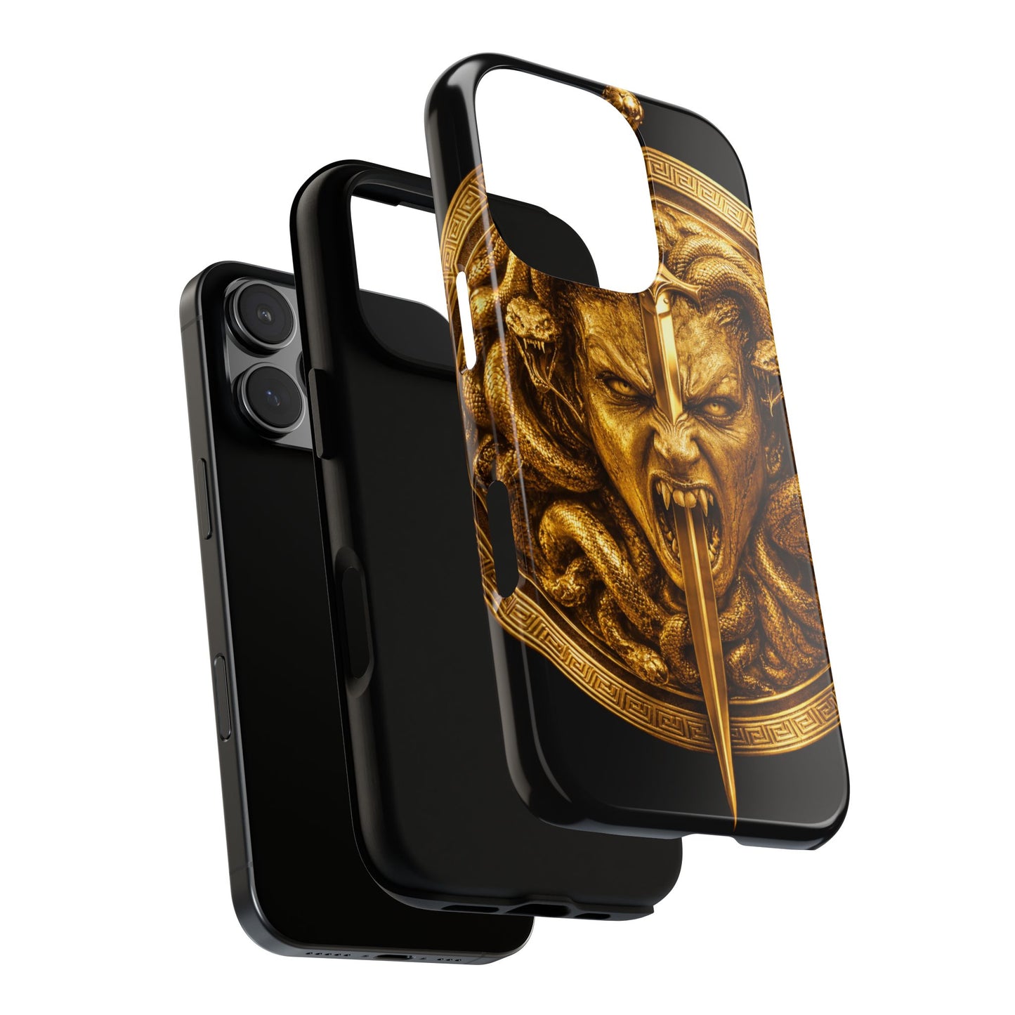 Phone Case — Gold Medusa Dagger Armor iPhone Cover