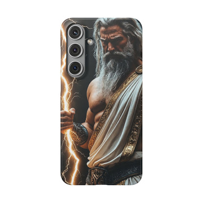Zeus Lightning Phone Case — Mythic God Portrait Snap Case