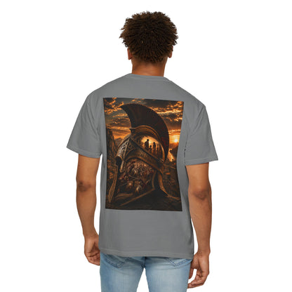 Spartan Helmet T-Shirt — "what we fight for"