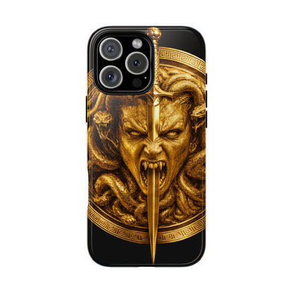 Phone Case — Gold Medusa Dagger Armor iPhone Cover