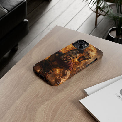 Spartan Lion Phone Case – Fierce Warrior Armor iPhone Case