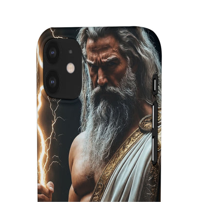 Zeus Lightning Phone Case — Mythic God Portrait Snap Case