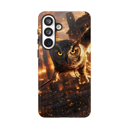 Owl in Flames Phone Case