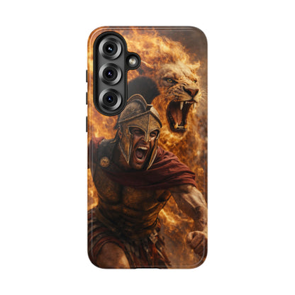 Spartan Lion Phone Case – Fierce Warrior Armor iPhone Case